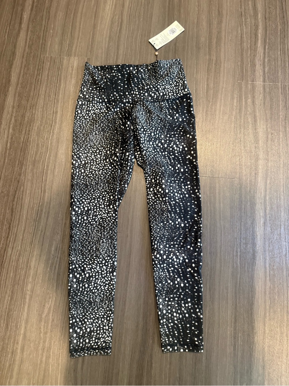 CALIA by Carrie Underwood Black & White Speckled High-Waist Leggings